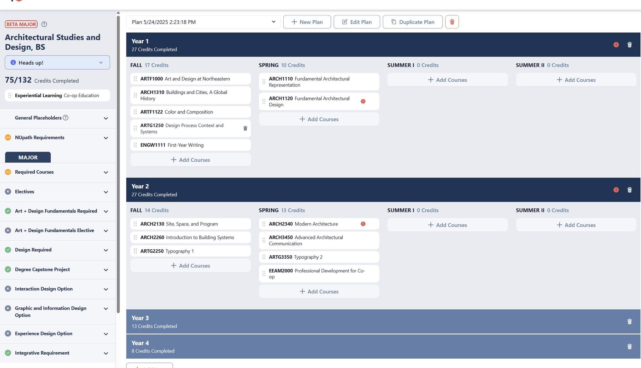 graduate template screenshot